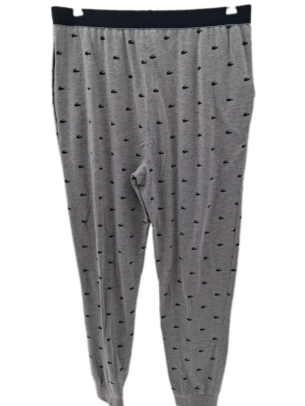 Lacoste Pajama Pants Mens Medium Lounge Sleep Wear Comfort Logo Alligator 31x29